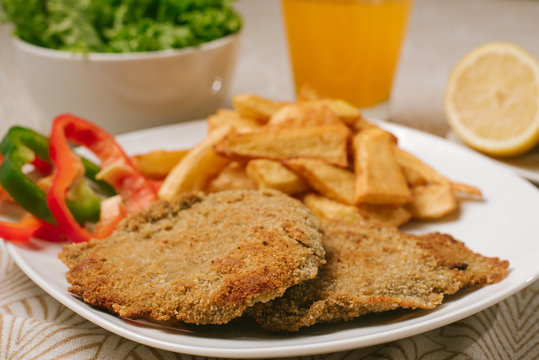 Milanesa Con Papas