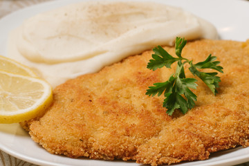 Milanesa con puré