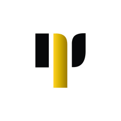 Initial NS monogram logo letter.