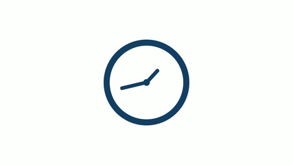 New circle aqua dark clock icon without trick,Counting down clock icon
