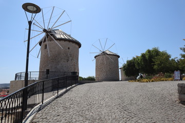 Fototapeta na wymiar windmill on the hill