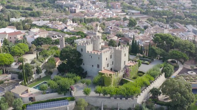 Vilasar Castle, Barcelona, Catalonia, Spain. It was built in the 10th century