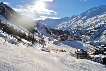 Obergurgl Hochgurgl Otztal Ski resort in the Western Tyrol Austrian Alps Austria