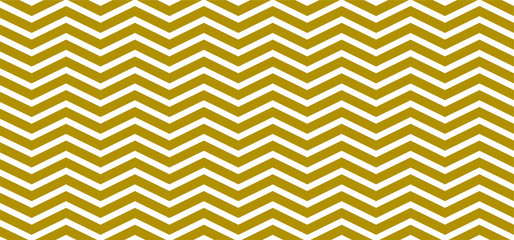 Gold, golden. Seamless Chevron zigzag Pattern Vector chevrons wave line. Wavy stripes background. Retro pop art 80's 70's years. Funny zig zag sign. Texture of fabric or paper scrapbook. Line pattern