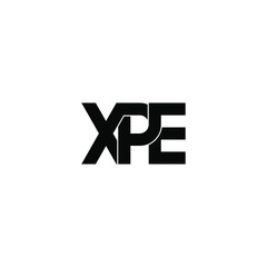 xpe letter original monogram logo design