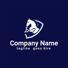 Obraz premium horse mascot logo design