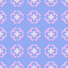Tender ornament seamless pattern. Delicate background for design, fabric, paper, cover, packaging, home textile, wrapping, scrapbooking and wallpapers. Vector