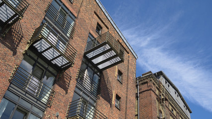 Münster - Stadthafen, alte Speicher mit neuer Nutzung, Nordrhein-Westfalen, Deutschland, Europa