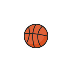 Basketball ball icon, Basketball ball symbol vector