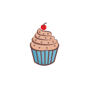 Cupcake icon design. cupcake vector