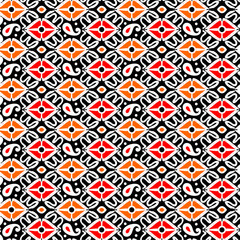 seamless  paisley geometric pattern