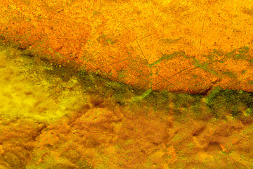 Art under ground. Beautiful street art graffiti background. The wall is decorated with abstract drawings house paint. Modern style urban culture of street youth. Abstract picture on wall