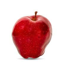 Red apple isolated on white background