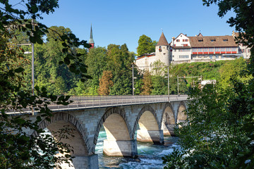 Fototapeta premium railway bridge over the Rhine