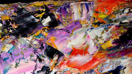 Colorful abstract background wallpaper. Modern motif visual art. Mixtures of oil paint. Trendy hand...