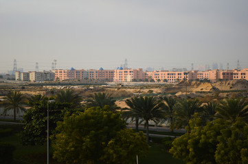 Fototapeta na wymiar International City, Dubai, United Arab Emirates