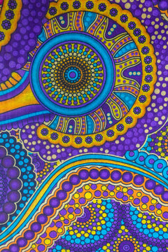 Purple fabric with pattern