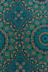 Seamless pattern on fabric