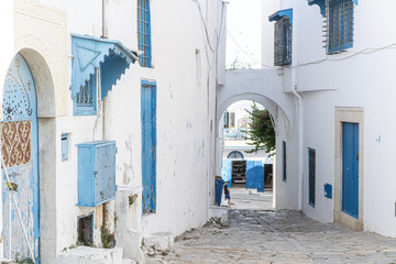 View in Sidi Bou Said ,Tunisia, North Africa