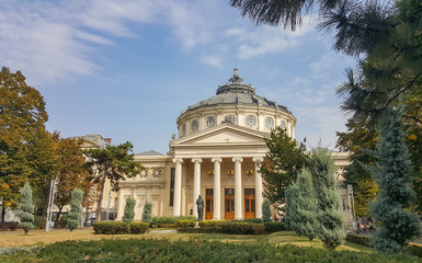 Historisches Konzerthaus Ateneul Roman - Athenaeum in Bukarest, Rum&auml;nien	