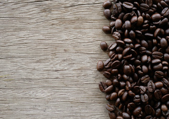 coffee bean for background, organic coffee seed