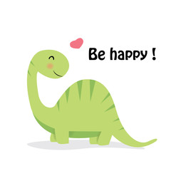 cute little green dinosaur