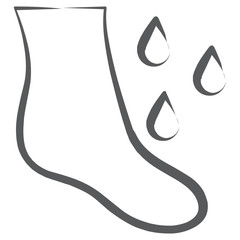 
Line vector design of feet spa concept icon
