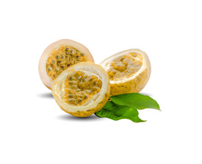 passion fruit isolated on white background