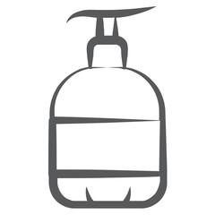 
Liquid hand wash icon in line design
