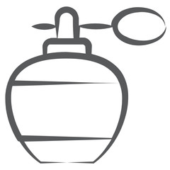 
Trendy line design of perfume icon.
