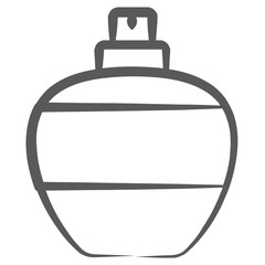 
Trendy line design of perfume icon.
