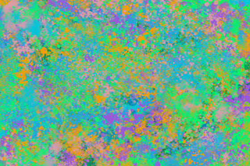 An abstract neon paint splatter background image.