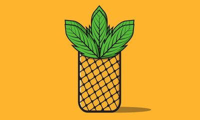 illustration of a pineapple