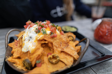 Nacho Teller / Pfanne closeup