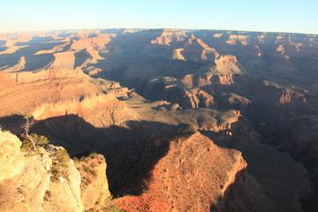 Fototapeta na wymiar Landscape of Grand Canyon Sunrise at Yavapai Point in Arizona USA