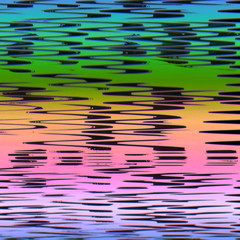 Abstract scanned digital pixel noise glitch background. Rainbow colored