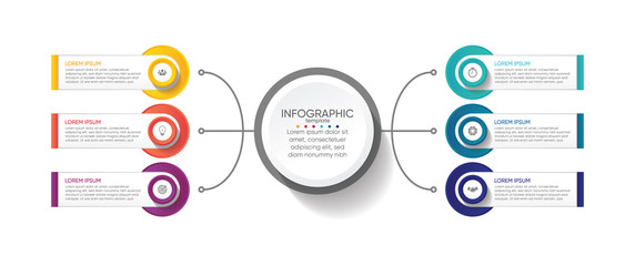 Presentation business abstract background infographic template