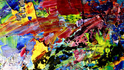 Colorful abstract background wallpaper. Modern motif visual art. Mixtures of oil paint. Trendy hand...