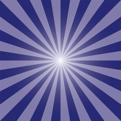 Navy blue sunburst recto backdrop. Deep blue rectangular background. Strips vector illustration. Blue sunbeam background design for various purposes.