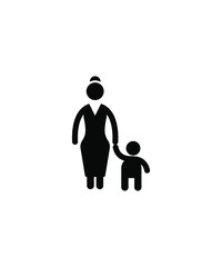 mother with child icon,vector best flat icon.