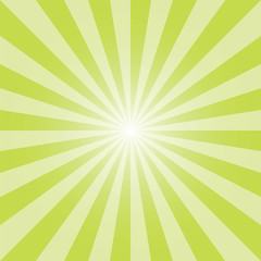 Green sunburst backdrop. Lime green rectangular background. Vector illustration. Background design for various purposes.