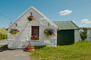 Old Cottage at Ballon Village, County Carlow.