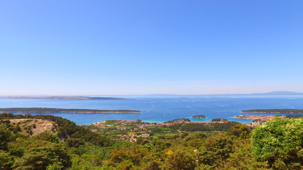 Hot summer day on a Croatian hills, near the sea.