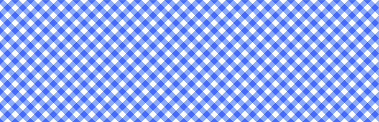 Blue tablecloth style. Vector gingham and bluffalo check line pattern. Checkered picnic cooking table cloth. Texture from rhombus, squares for plaid, tablecloths. Flat tartan checker print
