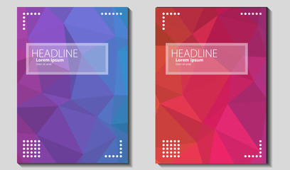 Vector low poly Natural gradient background wallpaper Cover Book, Annual, Report Brochure, landng page, web.