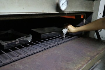 man working on the floor