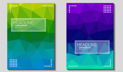 Vector low poly Natural gradient background wallpaper Cover Book, Annual, Report Brochure, landng page, web.