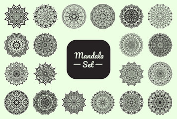 Some beautiful mandala designs made with vector illustration and mandala effects. 