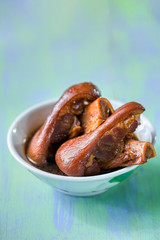 chinese red braised pork leg