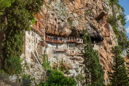 Kloster Prodromou, Lousios-Schlucht, Arkadien, Peloponnes, Griechenland